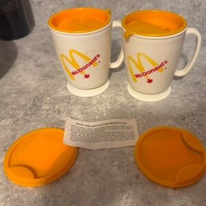 2 vintage McDonald to go cups